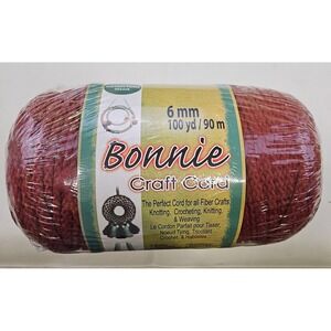 Bonnie Craft Cord 6mm Wine Macrame Polypropylene Rope 100 Yards Super Bulky 6